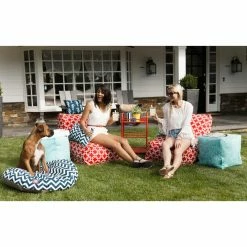 Discount ???? Pillow Majestic Pet Chevron Round Pet Bed ✨ -Lucky Dog Sales Store detail2MJT073