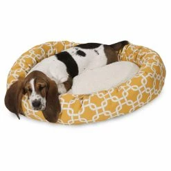 Best reviews of ???? Bolster Majestic Pet Links Print Bagel Pet Bed With Sherpa Cushion ???? 5 Best reviews of ???? Bolster Majestic Pet Links Print Bagel Pet Bed With Sherpa Cushion ???? -Lucky Dog Sales Store detail2MJT149