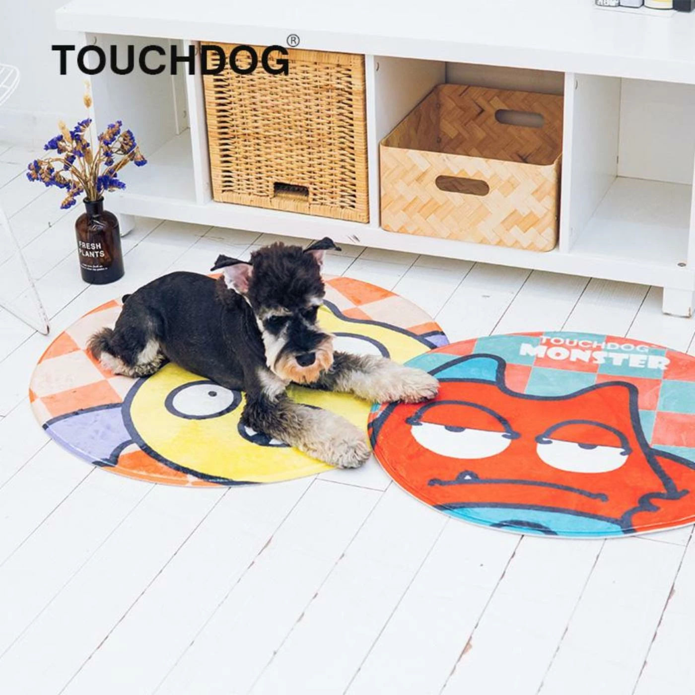 Touchdog Cartoon Shoe-faced Monster Rounded Cat and Dog Mat Cheapest ???? Dog Mats & Pads Touchdog Cartoon ???? Shoe-faced Monster Rounded Cat And ???? Dog Mat ✔️ -Lucky Dog Sales Store detail2PTF555
