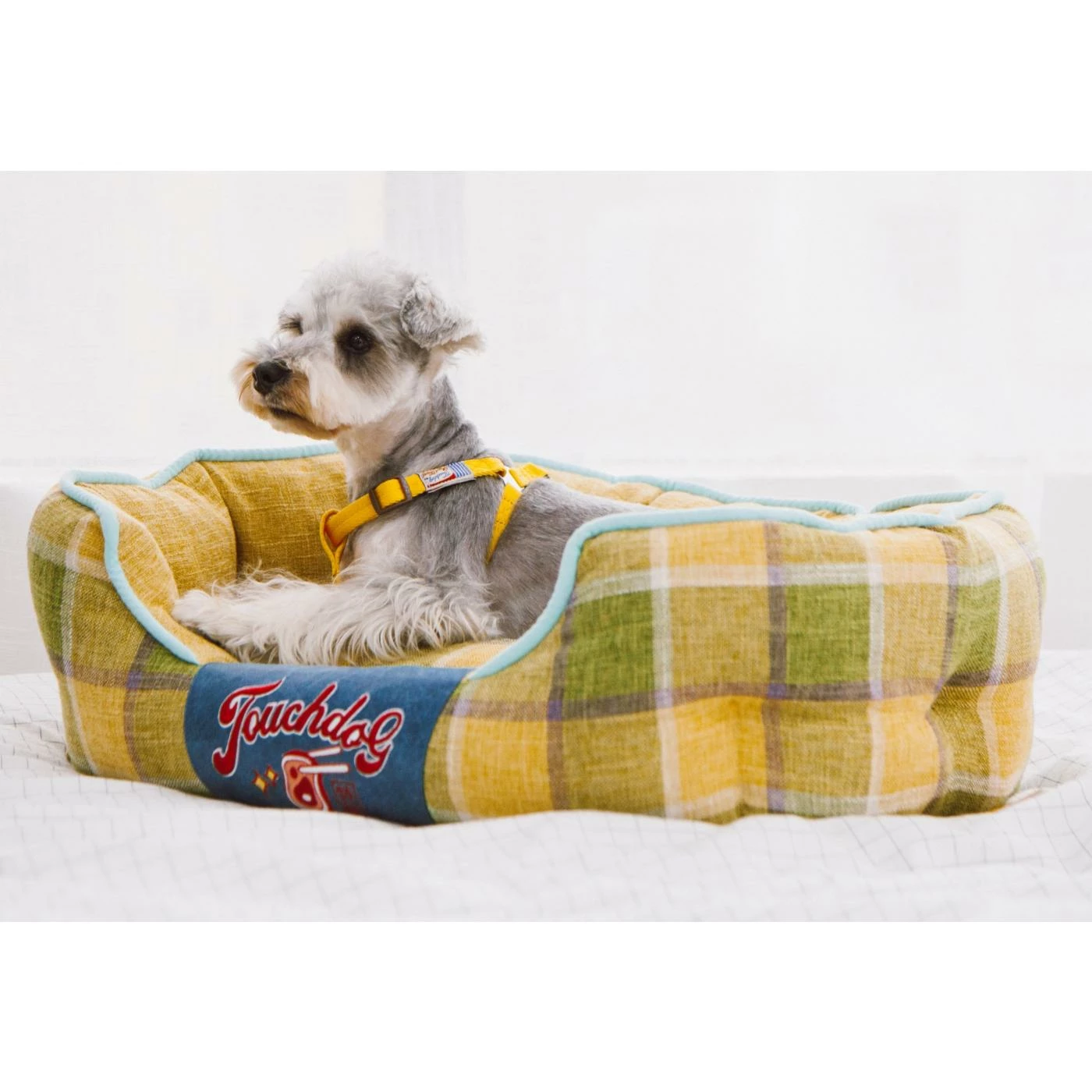 Buy π Nesting Touchdog 'Archi-Checked' Designer Plaid Oval πΆ Dog Bed π - Image 3