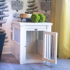 Best reviews of ???? Dog Crate Furniture New Age Pet EcoFLEX Pet Crate/End Table - Antique White ✔️ -Lucky Dog Sales Store detail4PIL099