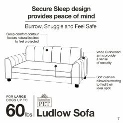 New ???? Dog Bed Furniture Enchanted Home Pet Ludlow Pet Sofa ❤️ -Lucky Dog Sales Store detail5QPRO211