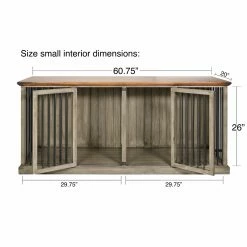 Top 10 ✔️ Dog Crate Furniture Safe Harbor Double Wide ???? Dog Crate With Removable Divider ???? -Lucky Dog Sales Store detail5TARP001