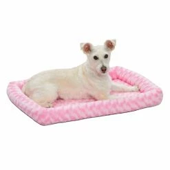 Brand new ???? Mid-West Homes For Pets ???? Dog Mats & Pads MidWest Homes For Pets QuietTime Plush Bolster ???? Dog Bed / Ideal For ???? Dog Crates ❤️ -Lucky Dog Sales Store detail7MH102