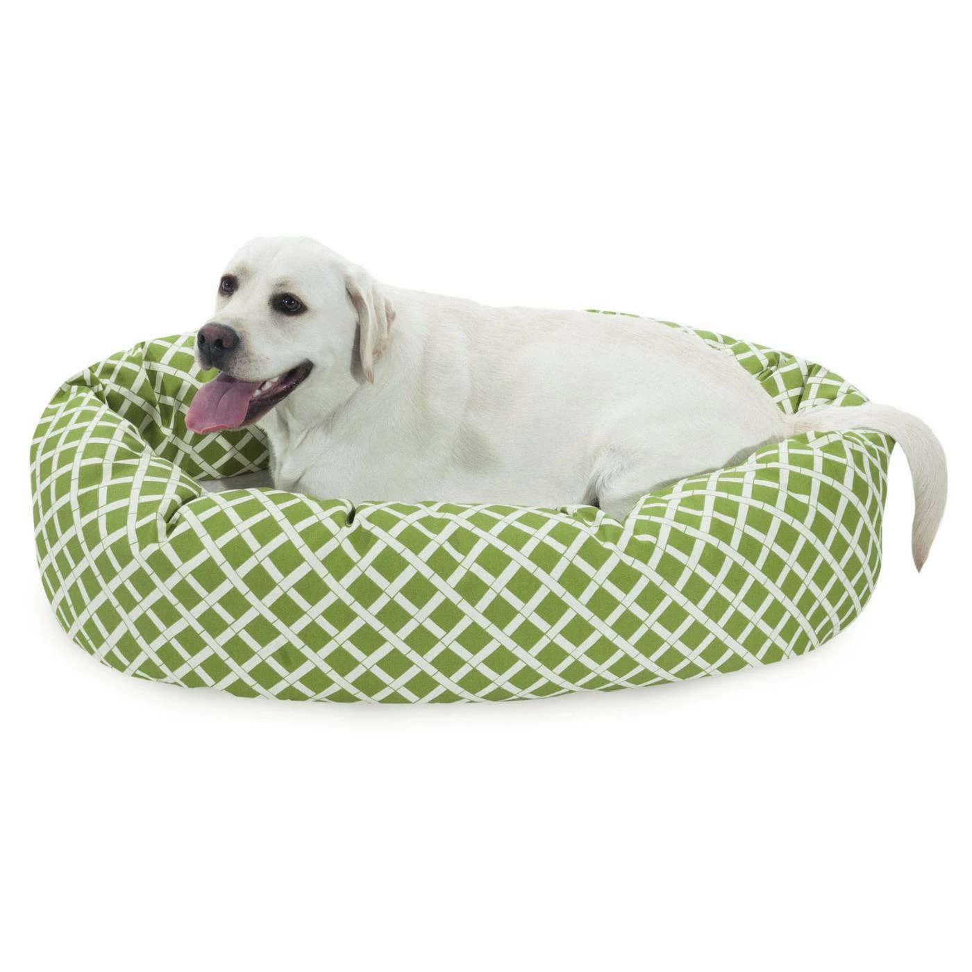 Best Sale ๐ Bolster Majestic Pet Bamboo Print Bagel Pet Bed With Sherpa Cushion โ๏ธ - Image 10