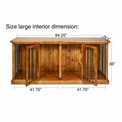 Top 10 ✔️ Dog Crate Furniture Safe Harbor Double Wide ???? Dog Crate With Removable Divider ???? -Lucky Dog Sales Store detail7TARP001