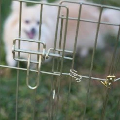 Budget ???? Mid-West Homes For Pets ???? Dog Exercise Pens MidWest Homes For Pets 8 Panel Exercise Pen / Pet Playpen With Door / 5 Height Options - Gold Zinc ✨ -Lucky Dog Sales Store detailMH196