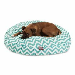 Discount ???? Pillow Majestic Pet Chevron Round Pet Bed ✨ -Lucky Dog Sales Store detailMJT073