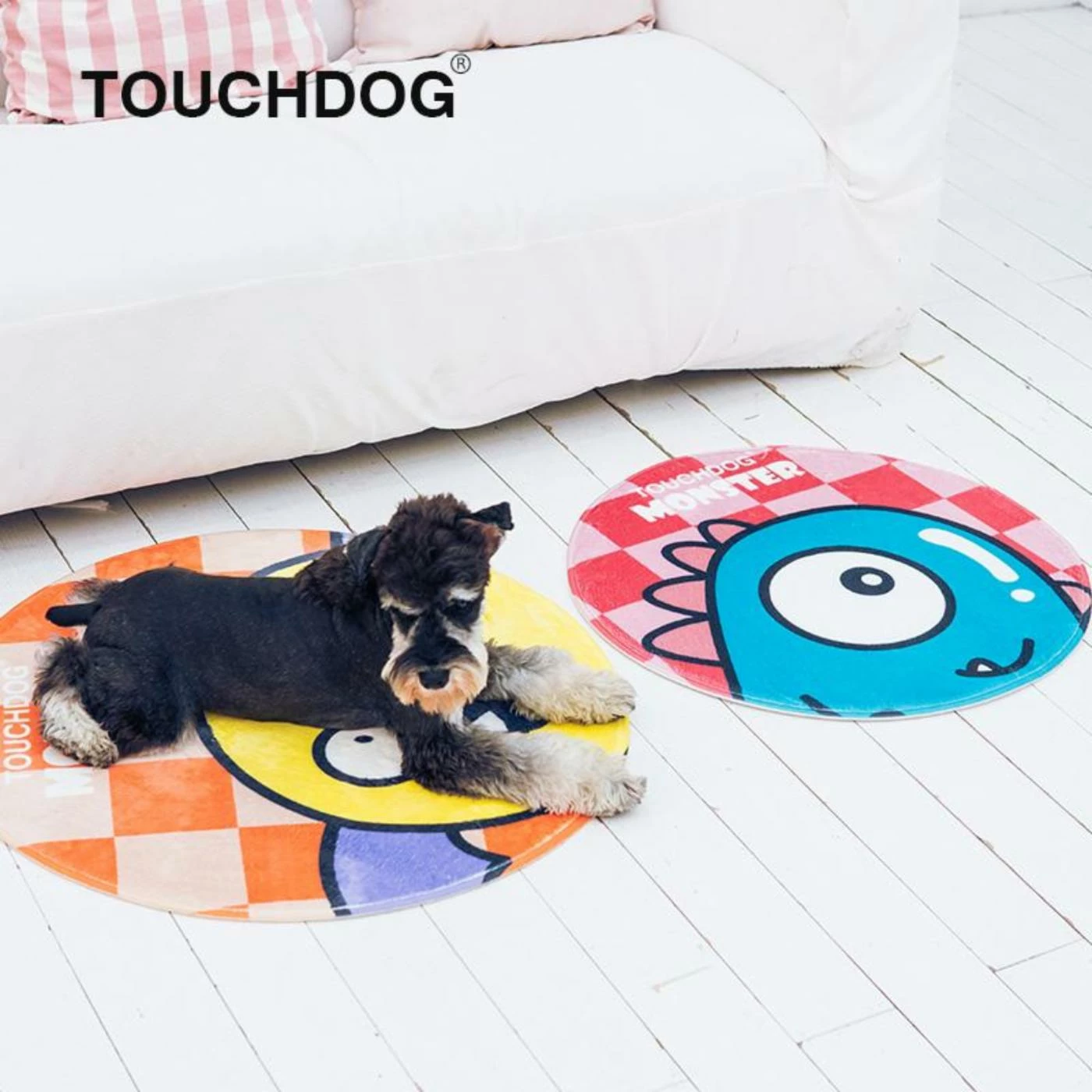 Touchdog Cartoon Shoe-faced Monster Rounded Cat and Dog Mat Cheapest ???? Dog Mats & Pads Touchdog Cartoon ???? Shoe-faced Monster Rounded Cat And ???? Dog Mat ✔️ -Lucky Dog Sales Store detailPTF555