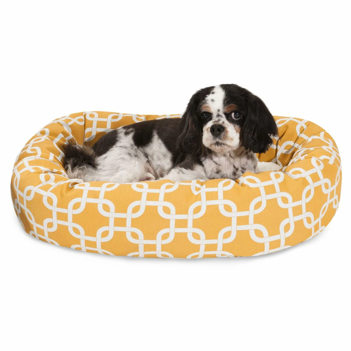 Majestic Pet Links Print Bagel Pet Bed with Sherpa Cushion Best reviews of ???? Bolster Majestic Pet Links Print Bagel Pet Bed With Sherpa Cushion ???? -Lucky Dog Sales Store inuseMJT149