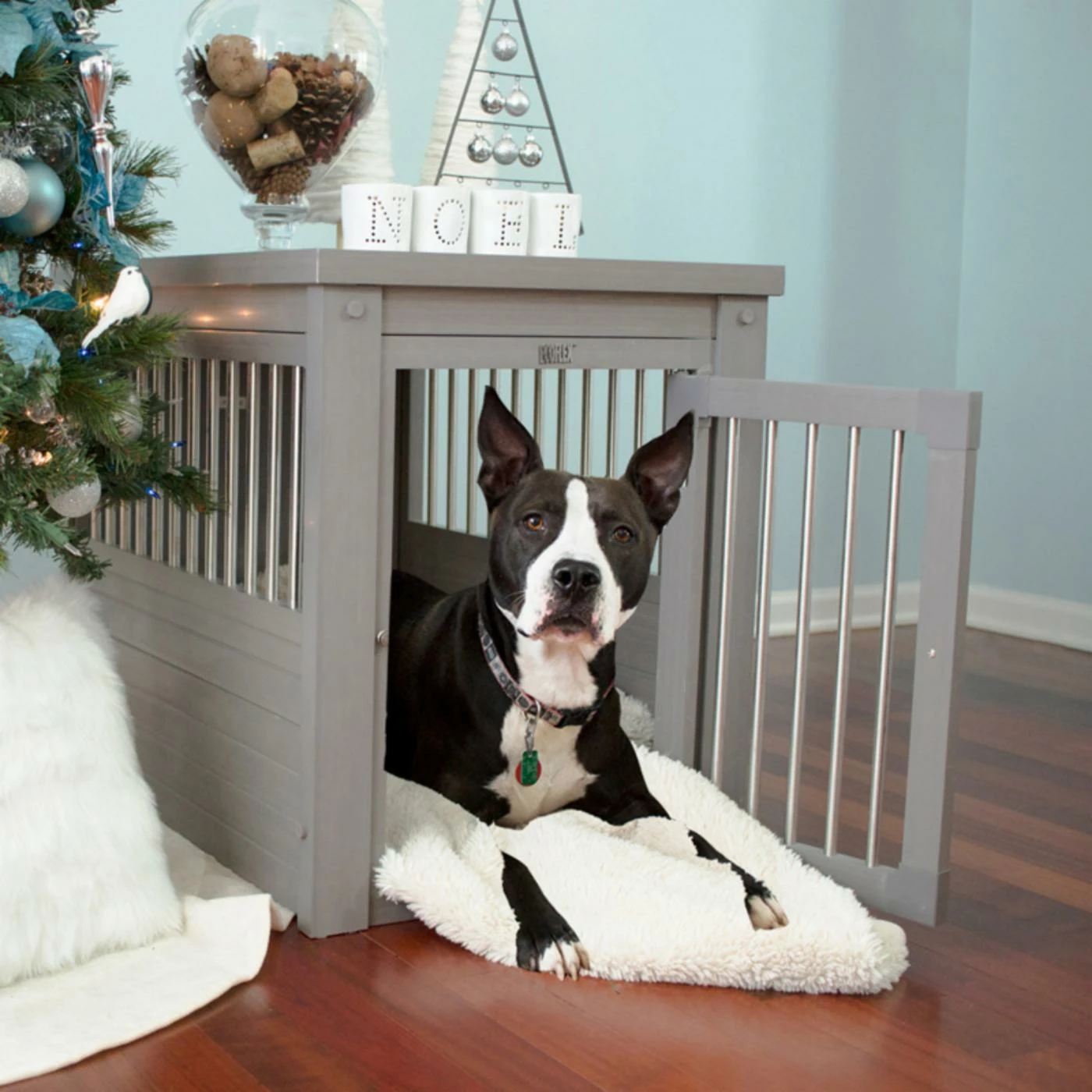 Top 10 ???? Dog Crate Furniture New Age Pet EcoFLEX Pet Crate/End Table - Gray ???? 4 Top 10 ???? Dog Crate Furniture New Age Pet EcoFLEX Pet Crate/End Table - Gray ???? - Image 2