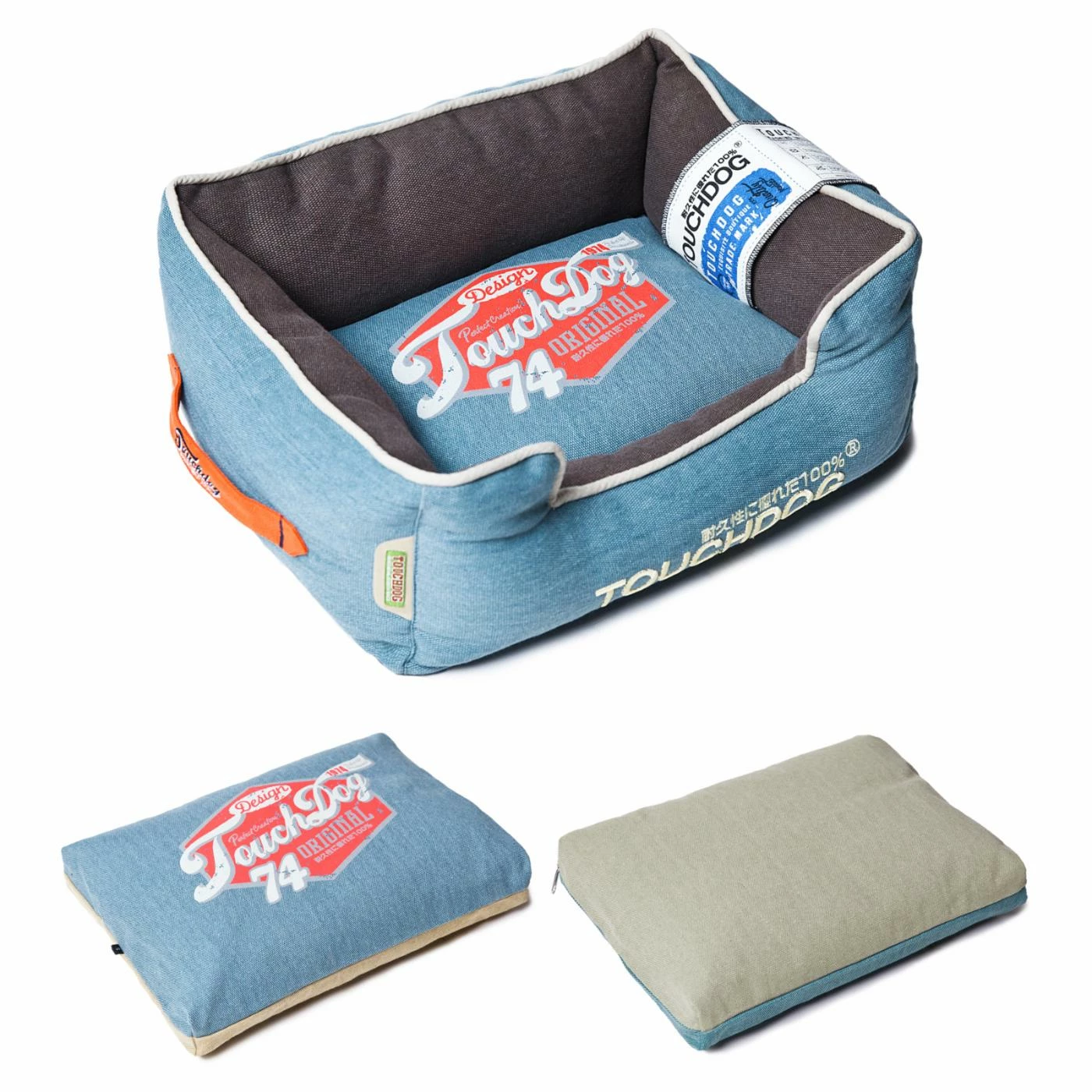 Cheap ???? Nesting Pet Life Touchdog Original Sporty Vintage Throwback Reversible Plush Rectangular ???? Dog Bed ✨ 4 Cheap ???? Nesting Pet Life Touchdog Original Sporty Vintage Throwback Reversible Plush Rectangular ???? Dog Bed ✨ - Image 2
