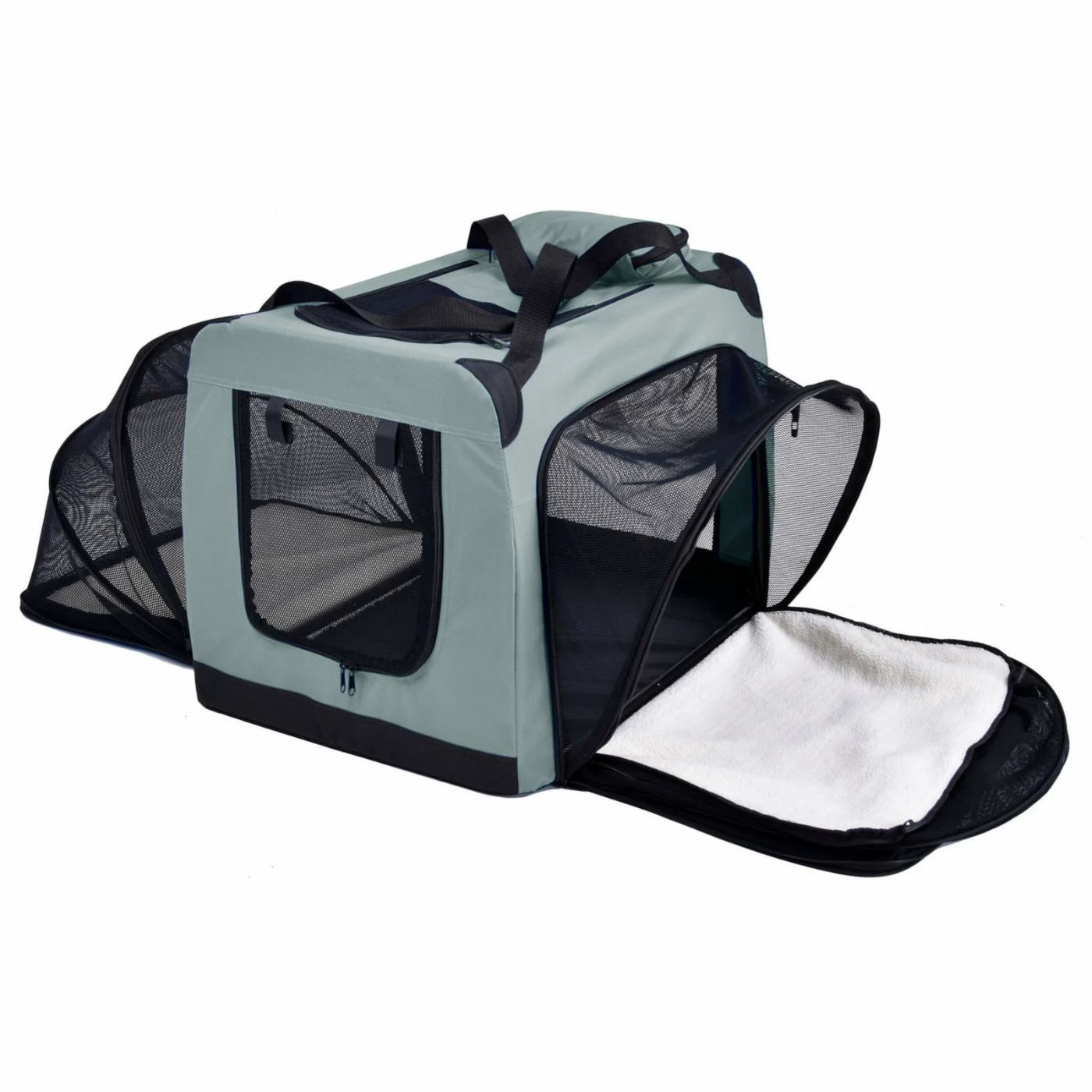 Flash Sale ❤️ Dog Crates Pet Life Hounda Accordion Metal Framed Soft-Folding Collapsible Dual-Sided Expandable Pet ???? Dog Crate ???? 4 Flash Sale ❤️ Dog Crates Pet Life Hounda Accordion Metal Framed Soft-Folding Collapsible Dual-Sided Expandable Pet ???? Dog Crate ???? - Image 2
