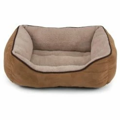 Best deal ✨ Bolster Dallas Manufacturing Company Faux Suede Box Pet Bed 🌟