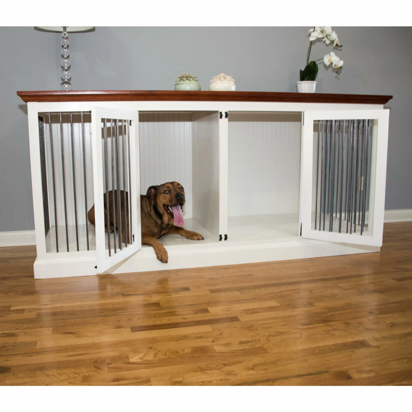 Budget ⌛ Dog Crate Furniture Eagle Furniture Large Double Wide ???? Dog Crate Credenza ???? 3 Budget ⌛ Dog Crate Furniture Eagle Furniture Large Double Wide ???? Dog Crate Credenza ????