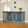 Cheap ???? Dog Crate Furniture Eagle Furniture Small Double Wide ???? Dog Crate Credenza ???? -Lucky Dog Sales Store masterEAGL400