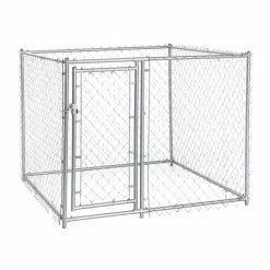 Promo ???? Dog Kennels & Runs Lucky ???? Dog Galvanized Chain Link Kennel With PC Frame ????