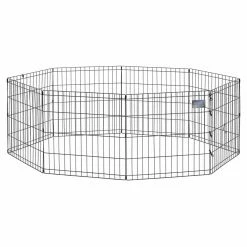 Hot Sale 😉 Mid-West Homes For Pets 🦮 Dog Exercise Pens Midwest Black Exercise Pen Without Door ⭐