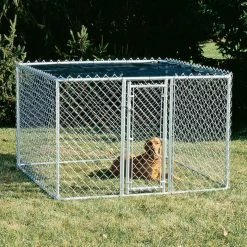 Best Sale 🛒 Mid-West Homes For Pets 🐶 Dog Kennels & Runs MidWest Homes For Pets K9 Steel Chain Link Portable Yard Kennel 👏
