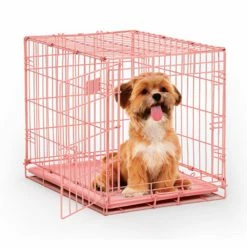 Deals 💯 Mid-West Homes For Pets 🐕 Dog Crates MidWest Homes For Pets ICrate Fashion Edition 🐕 Dog Crate - Pink 24 In. 🔥