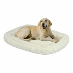 Hot Sale โญ Mid-West Homes For Pets MidWest Homes For Pets QuietTime Soft Deluxe Fleece Double Bolster Pet Bed / Ideal For ๐ฆฎ Dog Crates ๐