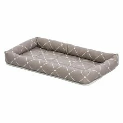 Best Sale 🌟 Mid-West Homes For Pets Midwest Homes For Pets QuietTime Couture Ashton Bolster 🦮 Dog Bed / Ideal For 🦮 Dog Crates ⌛