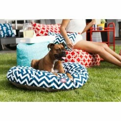 Discount ???? Pillow Majestic Pet Chevron Round Pet Bed ✨