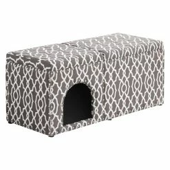 Promo ๐ Wood Ore International Cassidy Storage Bench Pet House ๐คฉ