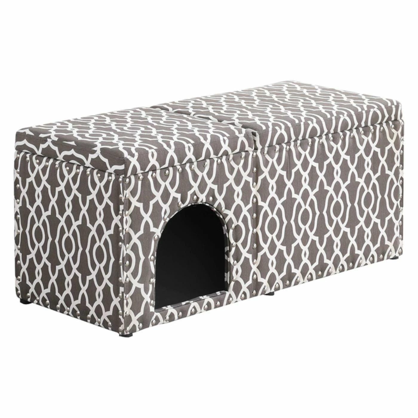 Ore International Cassidy Storage Bench Pet House Promo ???? Wood Ore International Cassidy Storage Bench Pet House ???? -Lucky Dog Sales Store masterORE1084