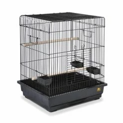 Discount 😀 Large Bird Cages Prevue Pet Products Square Roof Parrot Cage - Black - 25217 🎁