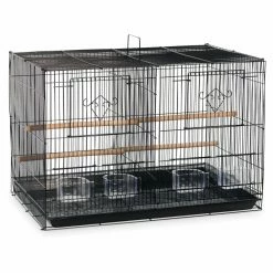New 🔔 Small Bird Cages Prevue Pet Products Divided Flight Cage - Black 🔔