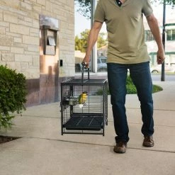 Cheapest 🔔 Large Bird Cages Prevue Pet Products Anodized Aluminum Travel Carrier For Birds 😉