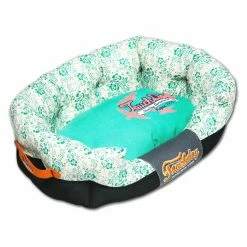 Flash Sale 🧨 Nesting Pet Life Touchdog Floral-Galore Ultra-Plush Rectangular Rounded Designer 🐶 Dog Bed 🔥