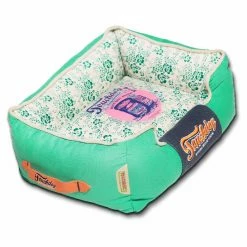 Flash Sale 🎉 Nesting Pet Life Touchdog Floral-Galore Vintage Printed Ultra-Plush Rectangular Designer 🐶 Dog Bed ❤️