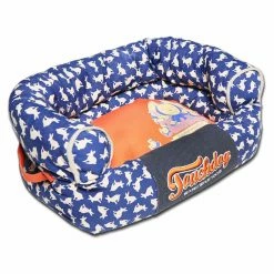 Best Pirce 🔔 Bolster Pet Life Touchdog Lazy-Bones Rabbit-Spotted Premium Easy Wash Couch 🐶 Dog Bed 🎁