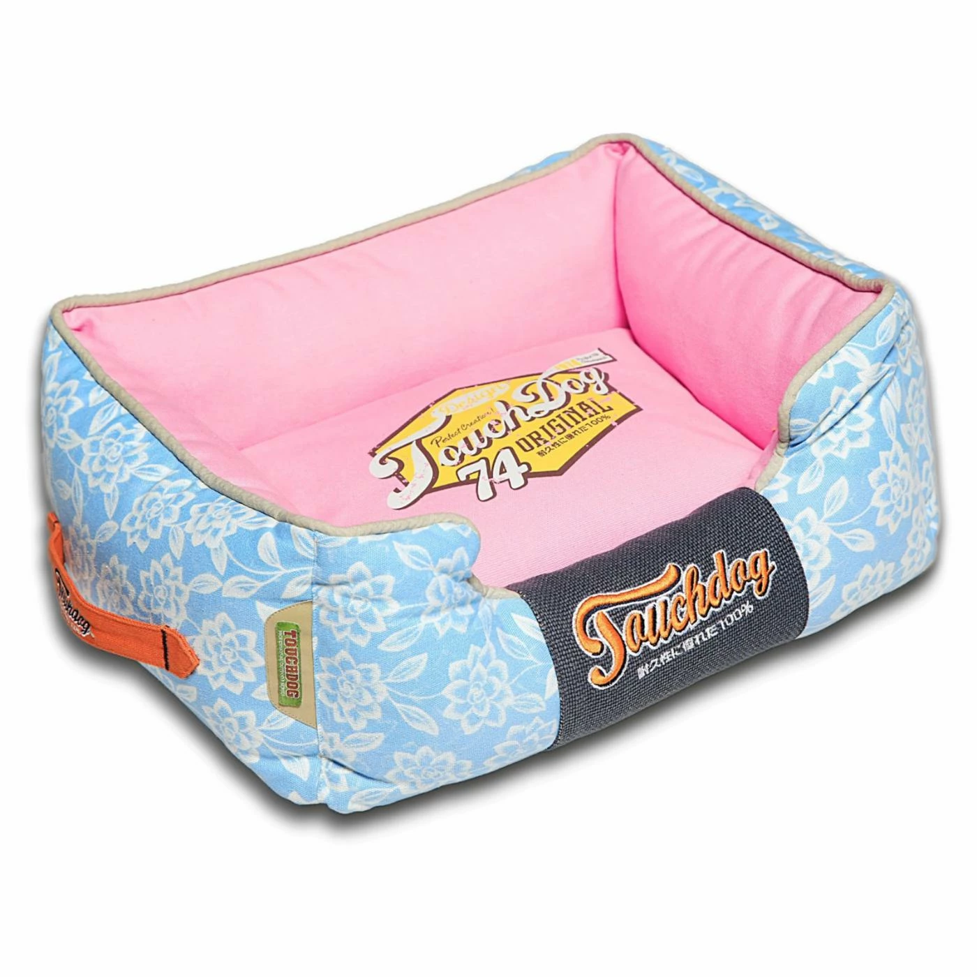 Hot Sale ???? Nesting Pet Life Touchdog Rose Petal Patterned Premium Rectangular ???? Dog Bed ⭐ 3 Hot Sale ???? Nesting Pet Life Touchdog Rose Petal Patterned Premium Rectangular ???? Dog Bed ⭐