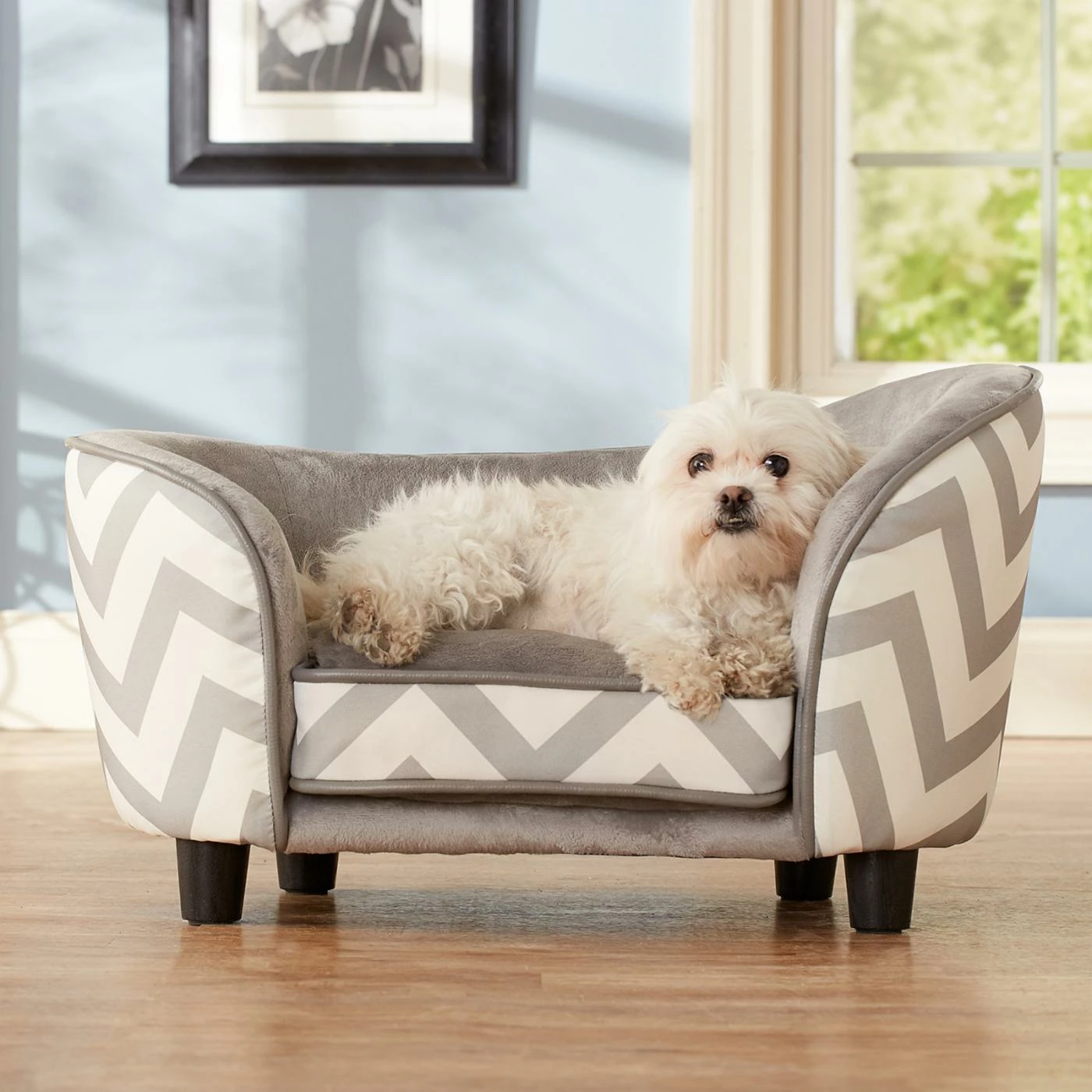 Enchanted Home Pet Snuggle Bed - Gray Chevron Hot Sale ???? Dog Bed Furniture Enchanted Home Pet Snuggle Bed - Gray Chevron ???? -Lucky Dog Sales Store masterQPRO130