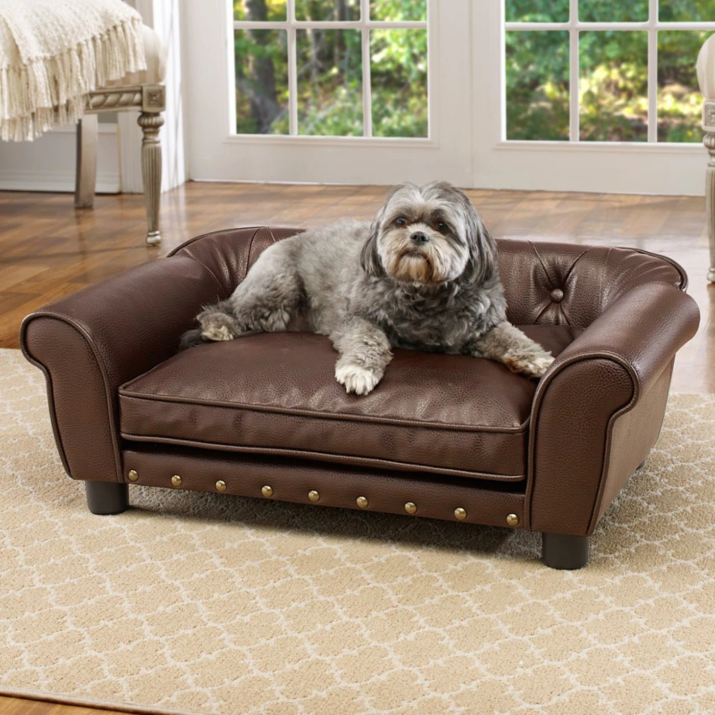 New ✔️ Dog Bed Furniture Enchanted Home Pet Brisbane Tufted Pet Bed ???? 3 New ✔️ Dog Bed Furniture Enchanted Home Pet Brisbane Tufted Pet Bed ????