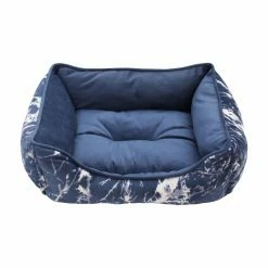 Promo 😍 Bolster Thro By Marlo Lorenz Ellia Printed Marbled Micromink Pet Bed 👍